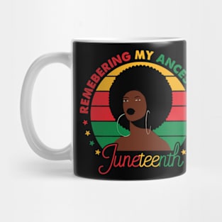 Juneteenth Womens Black King Nutritional Mug